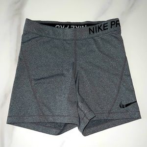 Gray Nike Pro Shorts